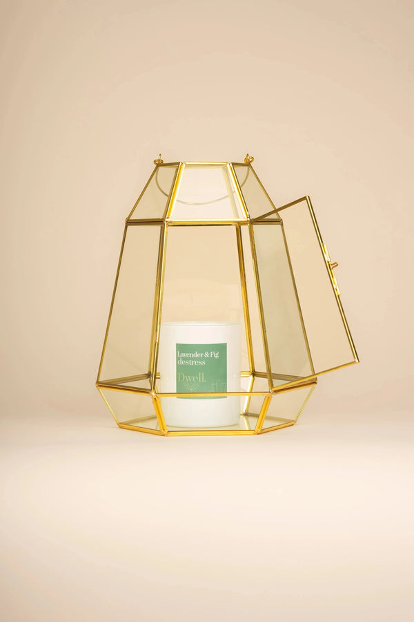 Carraig Donn Cara Gold Tone Lantern