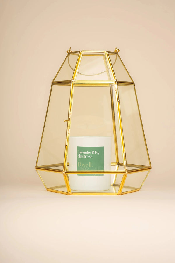 Carraig Donn Cara Gold Tone Lantern