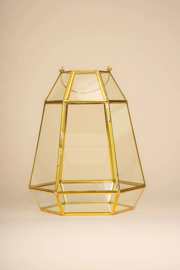 carraig donn Cara Gold Tone Lantern