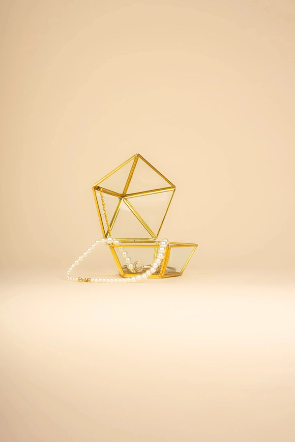 carraig donn Cara Gold Tone Trinket Box