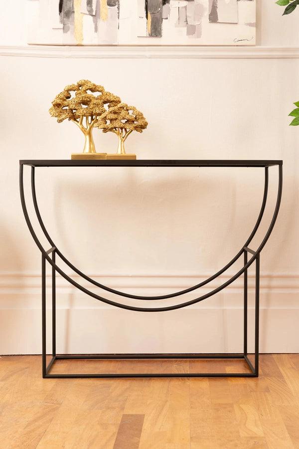 carraig donn Cara Half Moon Console Table