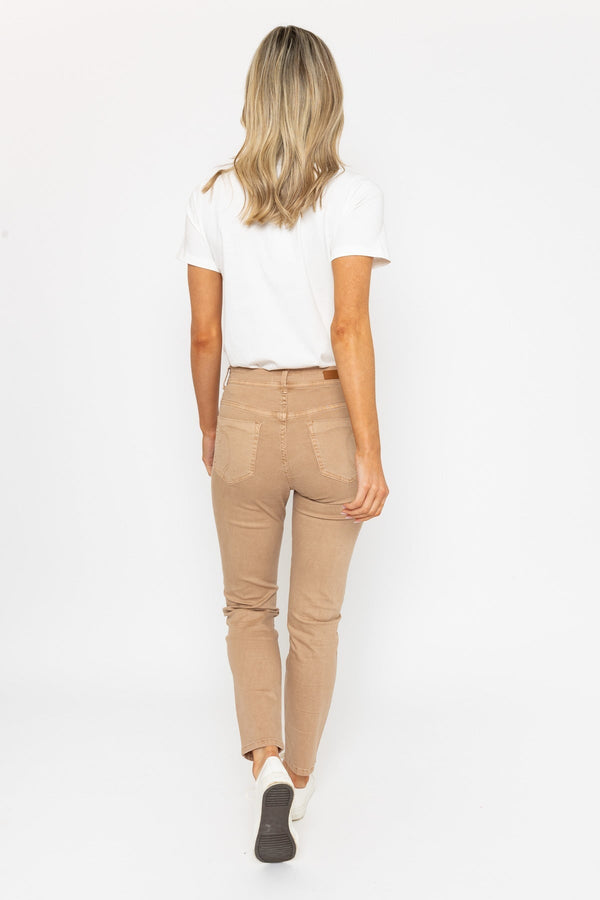 Carraig Donn Celine Casual Pant In Camel