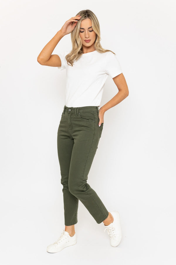 Carraig Donn Celine Casual Pants In Khaki