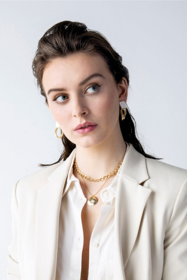 carraig donn Centre Star Necklace in Gold
