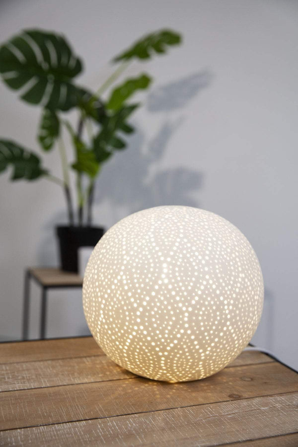 carraig donn Ceramic Globe Lamp