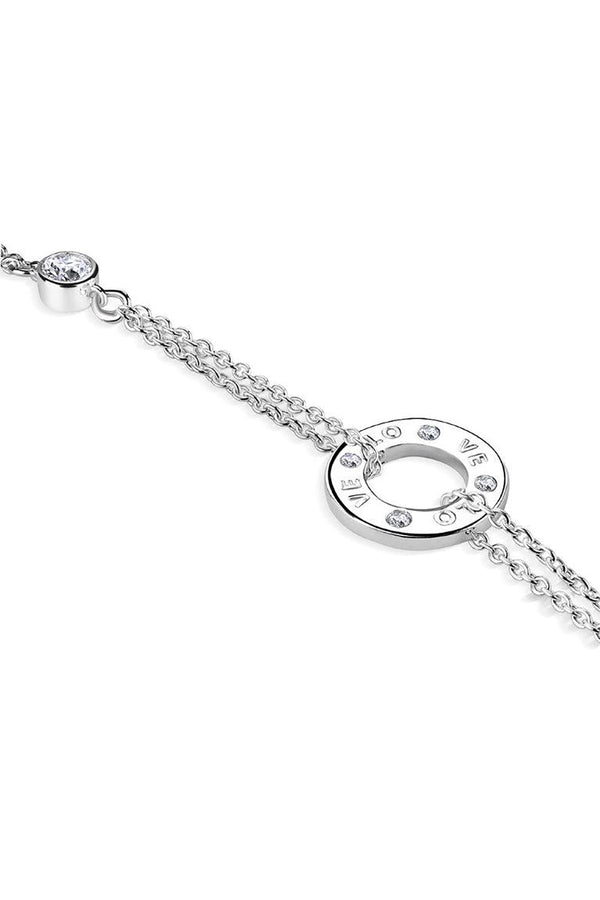 carraig donn Childs Love Bracelet Clear Stones