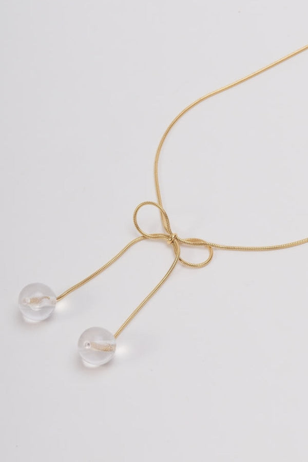 Carraig Donn Clear Cherry Bow Necklace