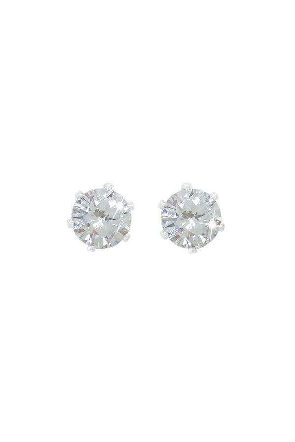 carraig donn Clear Stone Stud Earrings