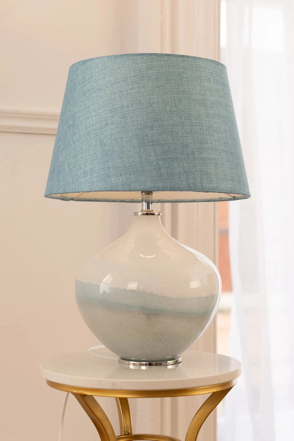 carraig donn Coastal Blue Glass Lamp
