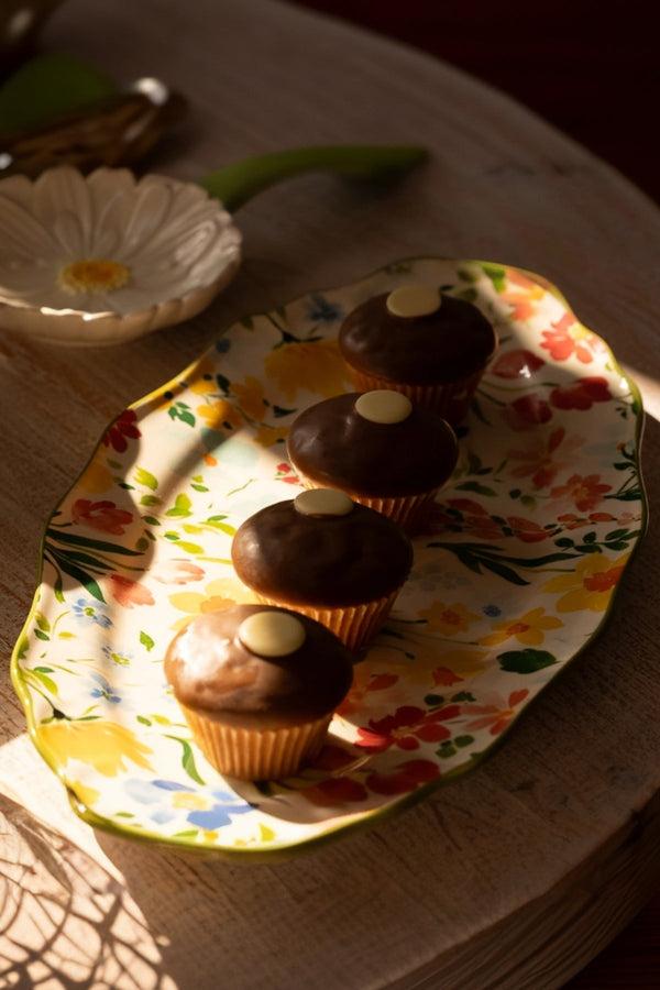 Carraig Donn Colourful Blossom Bloom Oval Platter