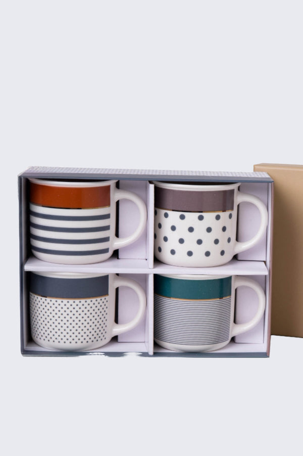 Carraig Donn Colourful Mylo Set Of 4 Mugs