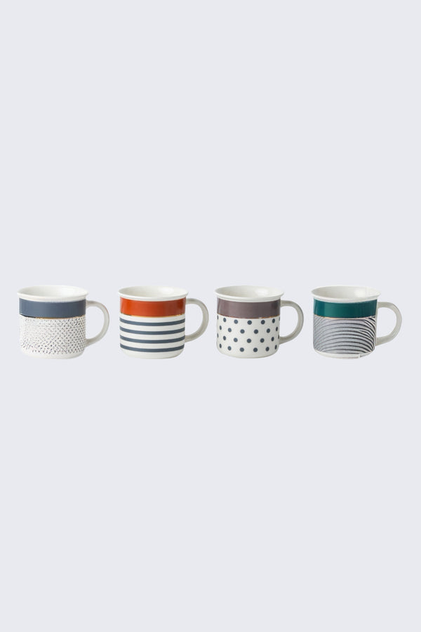 Carraig Donn Colourful Mylo Set Of 4 Mugs