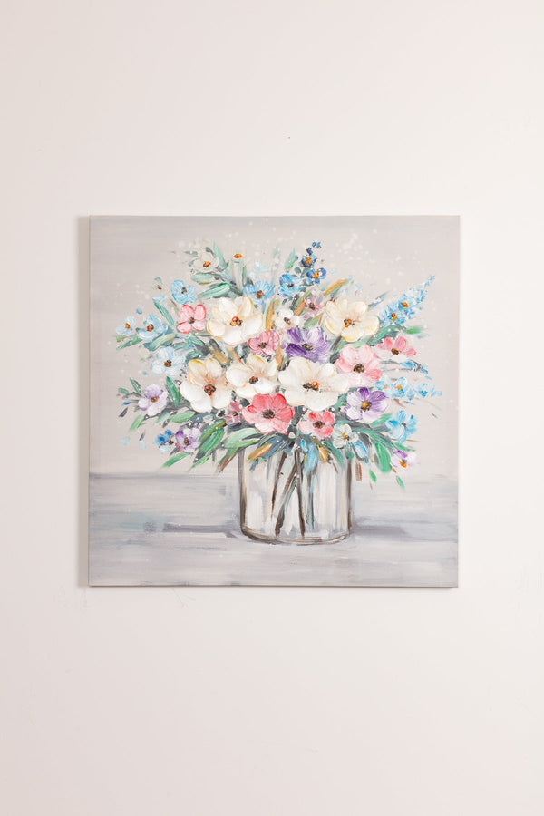 carraig donn Colourful Posy Floral Canvas Wall Art