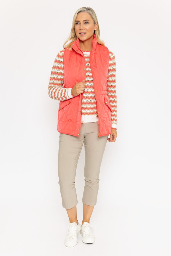 Carraig Donn Coral Embossed Quilt Gilet