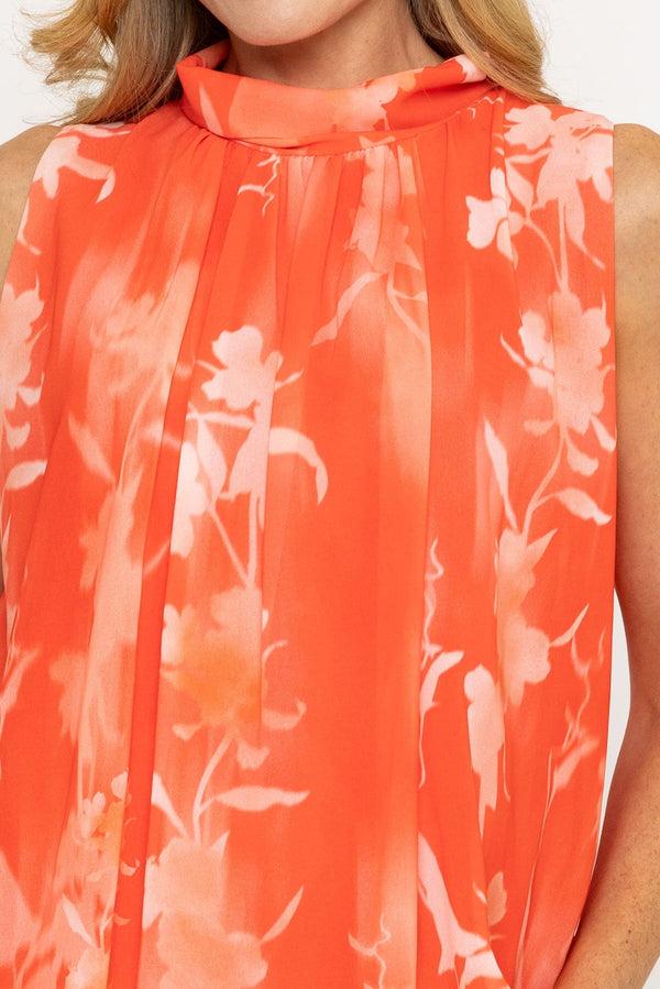 Carraig Donn Coral Printed Halter Top