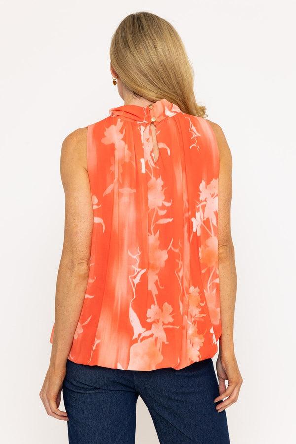 Carraig Donn Coral Printed Halter Top