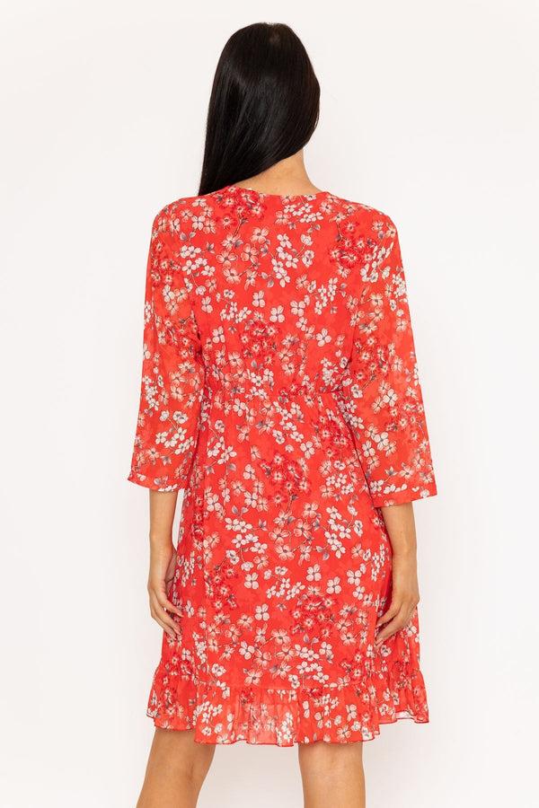 Carraig Donn Coral Roisin Knee Length Dress