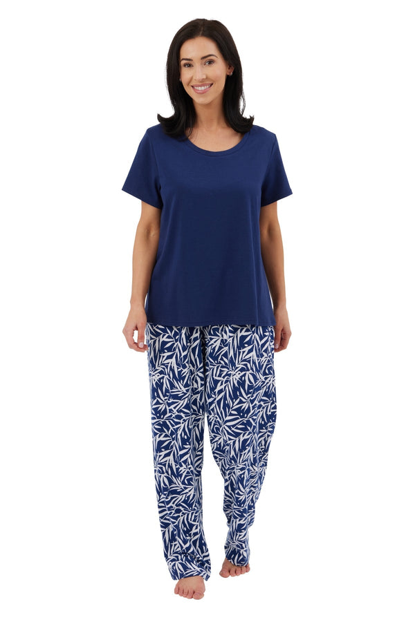 carraig donn Cotton Rich Pyjama Set in Navy