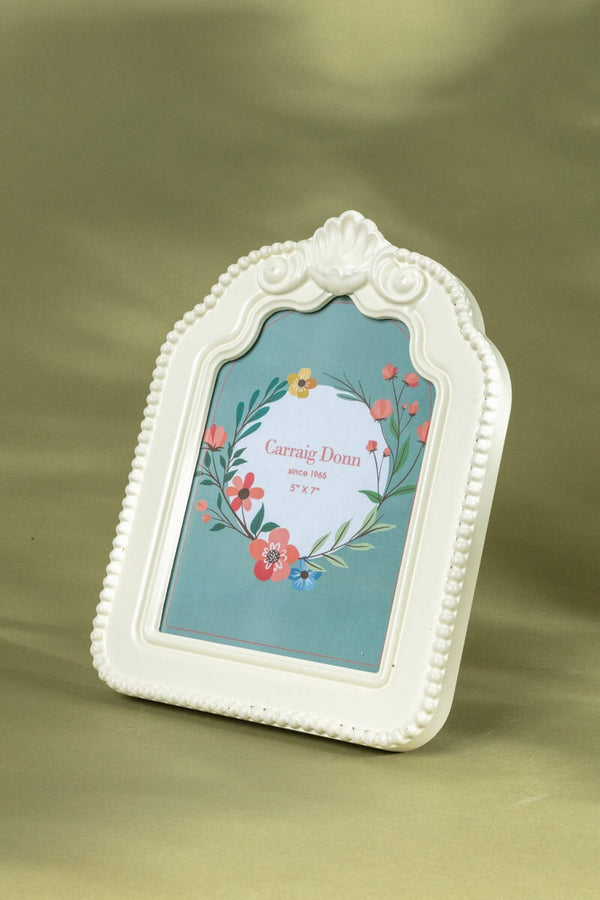Carraig Donn Cream Beaded Arch Photo Frame 5x7inch