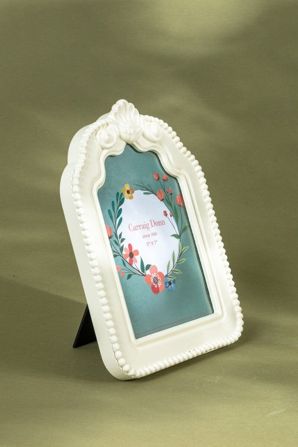 Carraig Donn Cream Beaded Arch Photo Frame 5x7inch