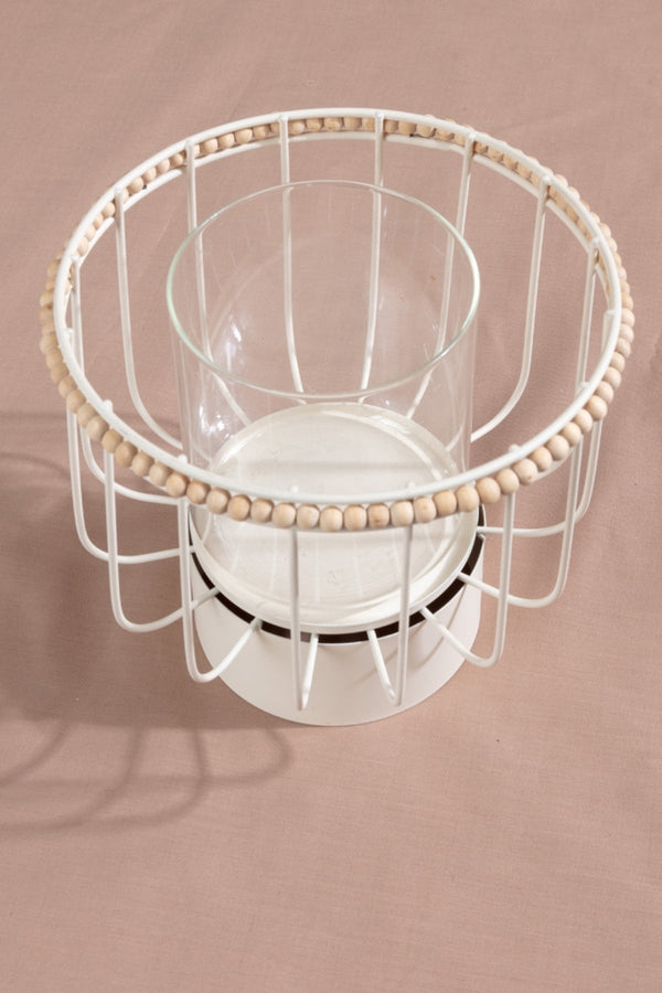 Carraig Donn Cream Beaded Lantern