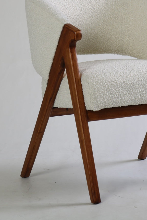Carraig Donn Cream Boucle Boho Chair