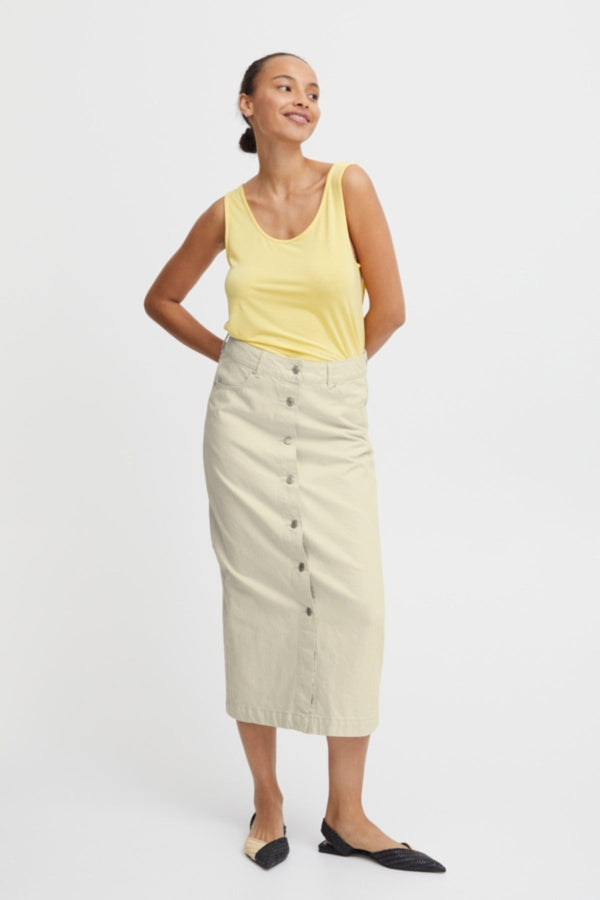 carraig donn Cream Midi Skirt
