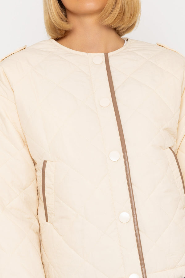 Carraig Donn Cream Quilted Padded Jacket