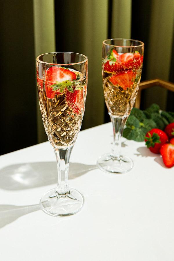 carraig donn Crystal Champagne Glass Set