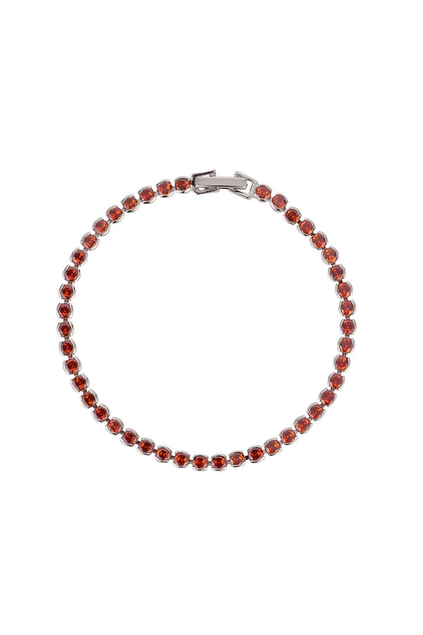 Carraig Donn Dakota Garnet Tennis Bracelet