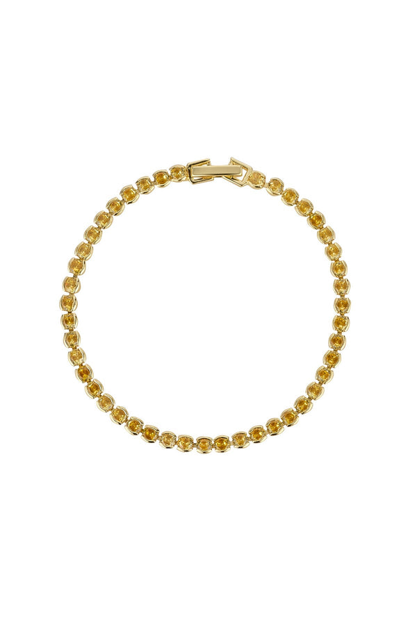 carraig donn Dakota Yellow Tennis Bracelet