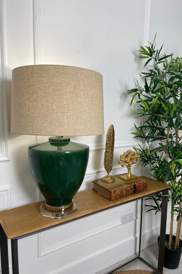Carraig Donn Danforth Olive Ceramic Table Lamp