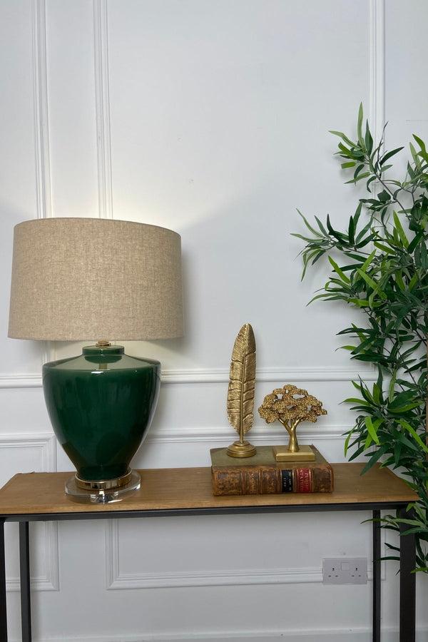 Carraig Donn Danforth Olive Ceramic Table Lamp
