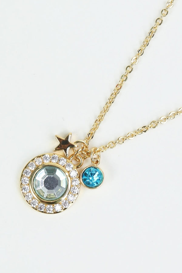 Carraig Donn December Birthstone Charm Necklace