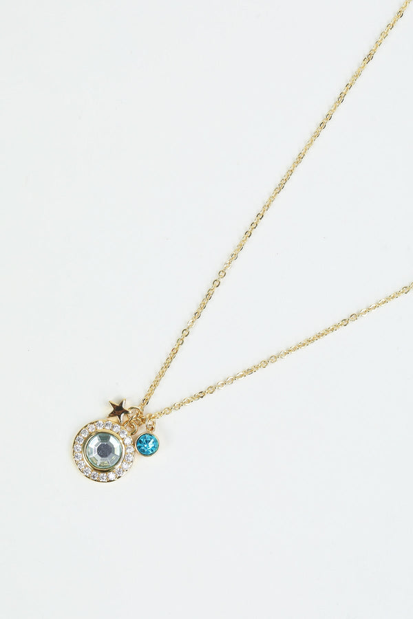 carraig donn December Birthstone Charm Necklace