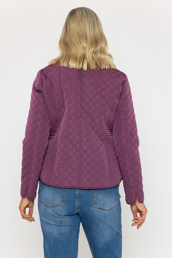 Carraig Donn Deep Rose Quilted Short Jacket