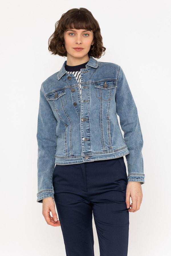 Carraig Donn Denim Jacket In Medium Blue