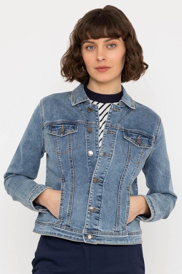 carraig donn Denim Jacket in Medium Blue