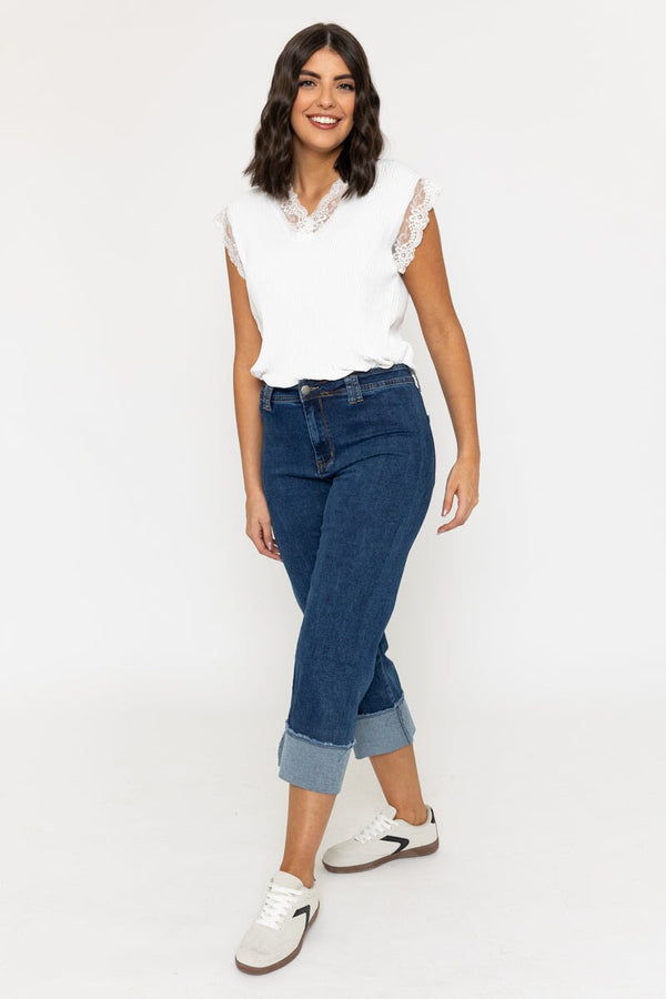 Carraig Donn Denim Seamless Turn Up Jeans