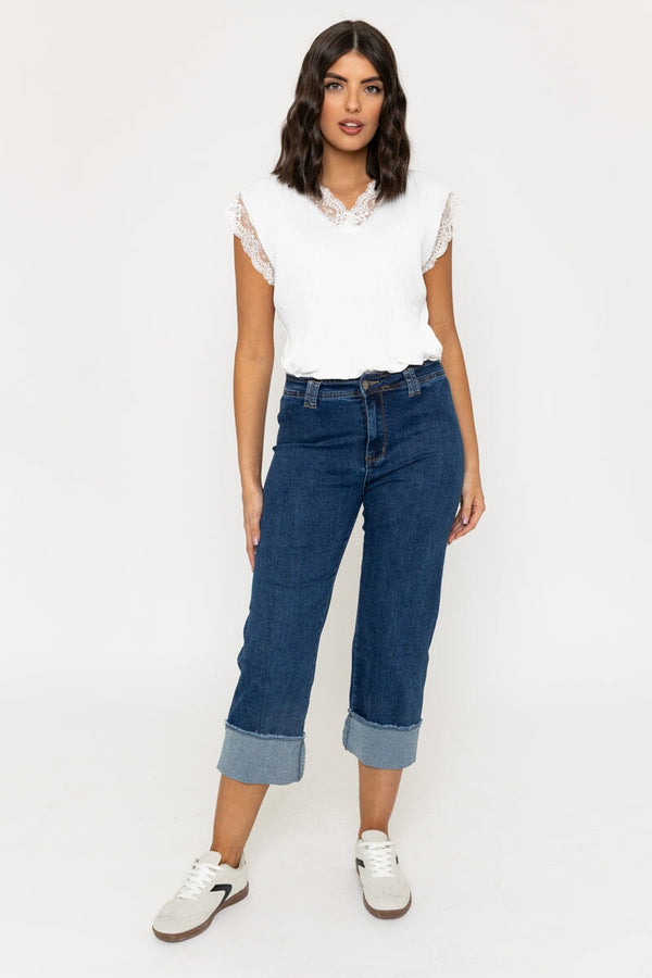carraig donn Denim Seamless Turn Up Jeans