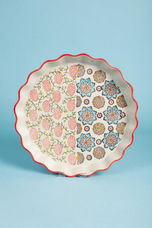 carraig donn Eclectic Ceramic Quiche Dish