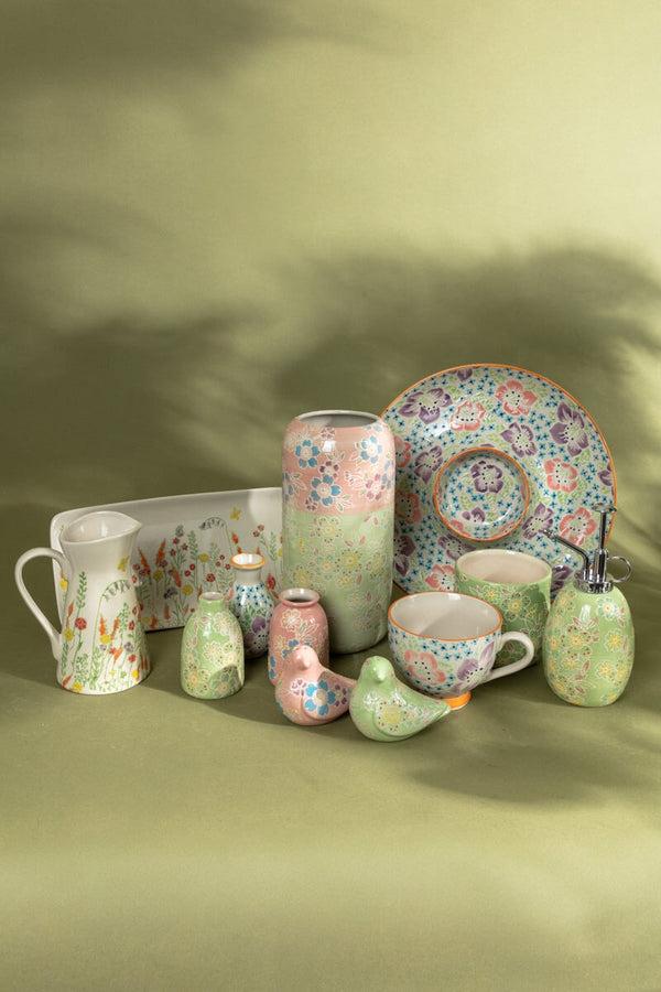 Carraig Donn Eclectic Flower Rectangle Plate