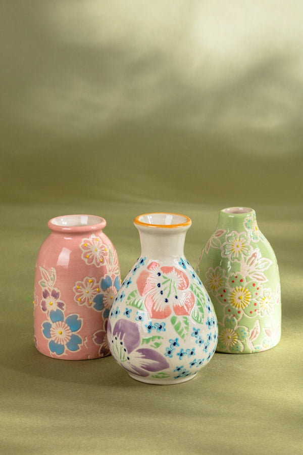 Carraig Donn Eclectic Flower Vases Set Of 3