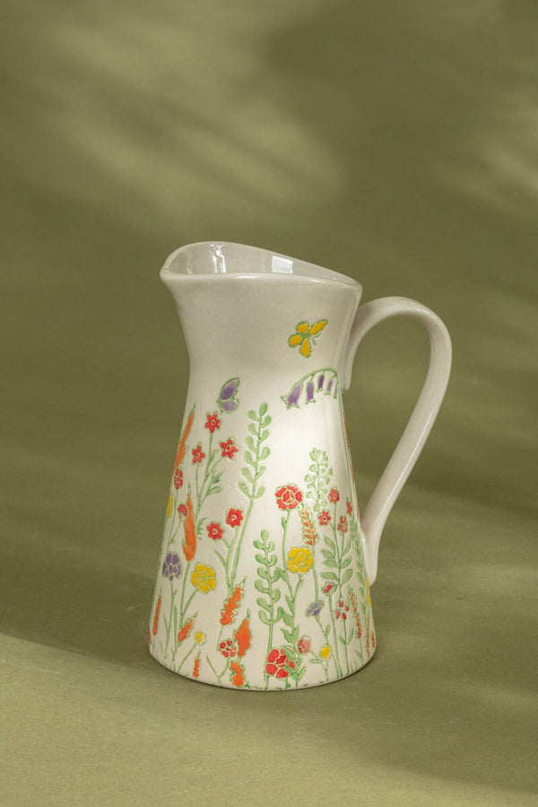 carraig donn Eclectic Multicolour Flower Jug