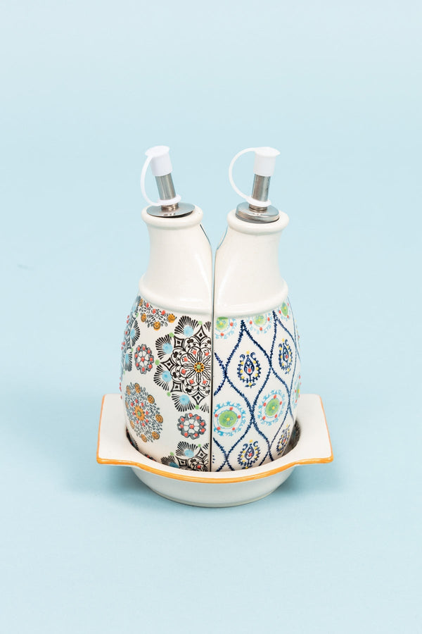 carraig donn Eclectic Oil & Vinegar Serve Set