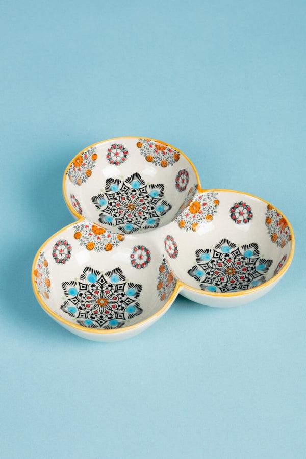 carraig donn Eclectic Triple Dish