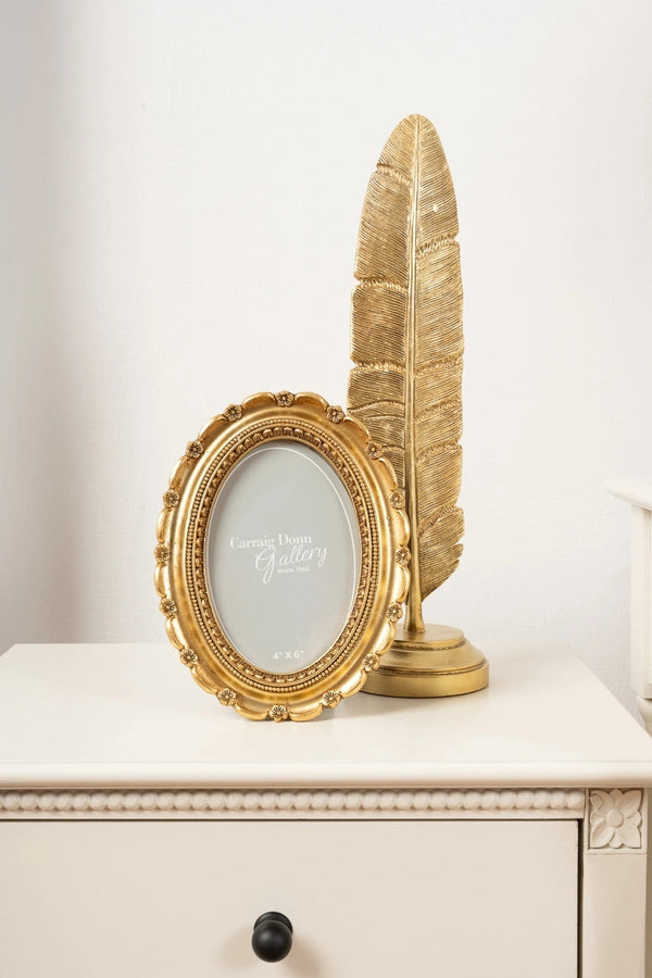 carraig donn Eden Oval Gold Photo Frame 4x6