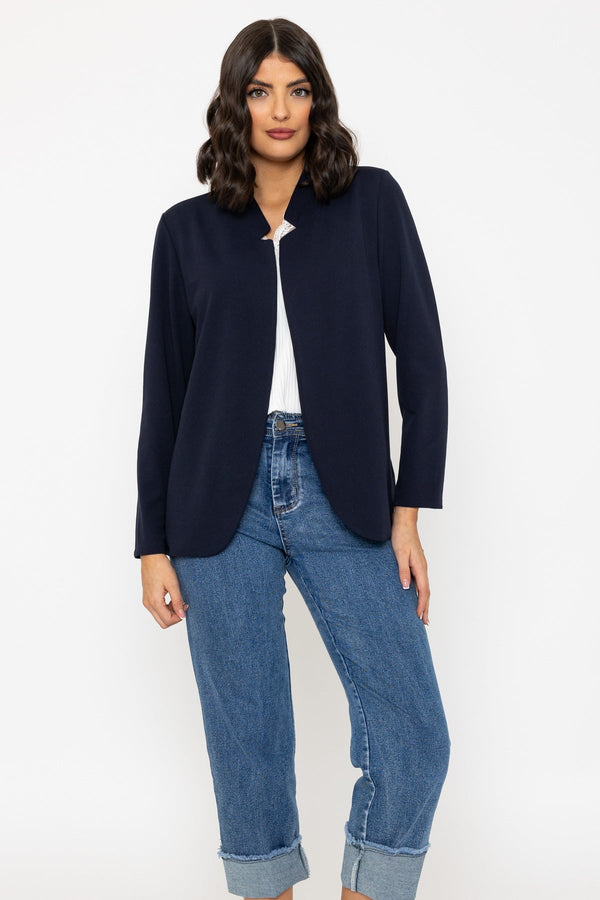 Carraig Donn Edge To Edge Scuba Blazer In Navy
