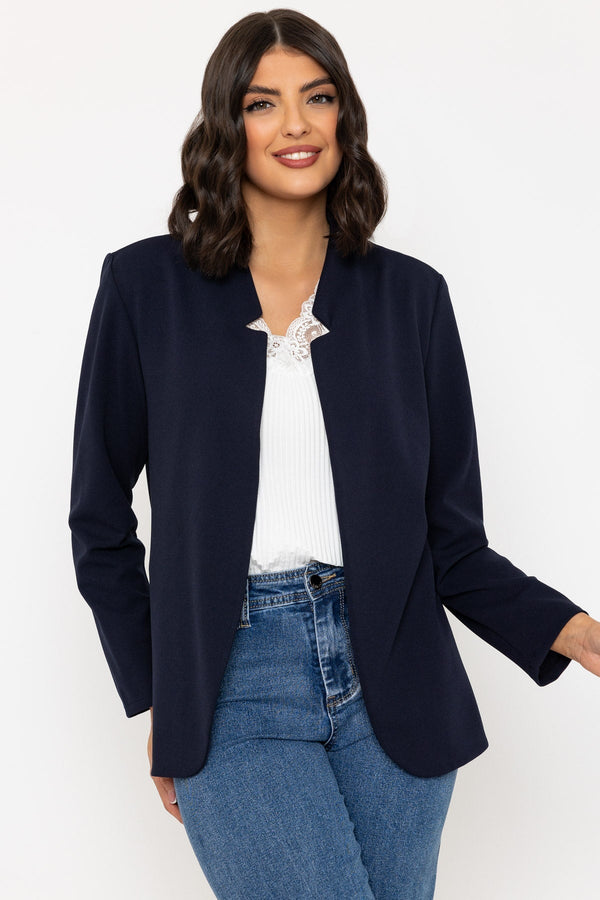 carraig donn Edge To Edge Scuba Blazer in Navy