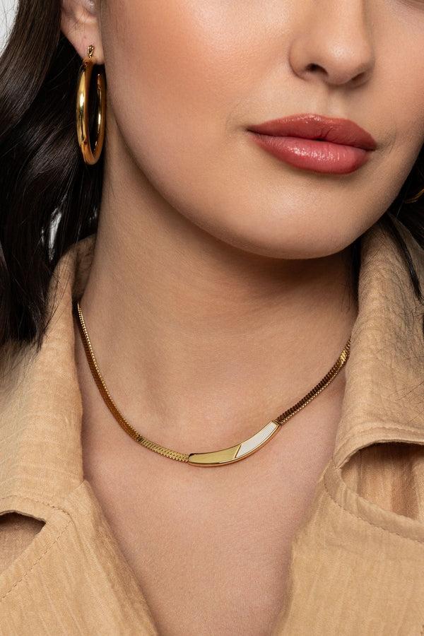 carraig donn Emelia Snake Chain Gold Necklace